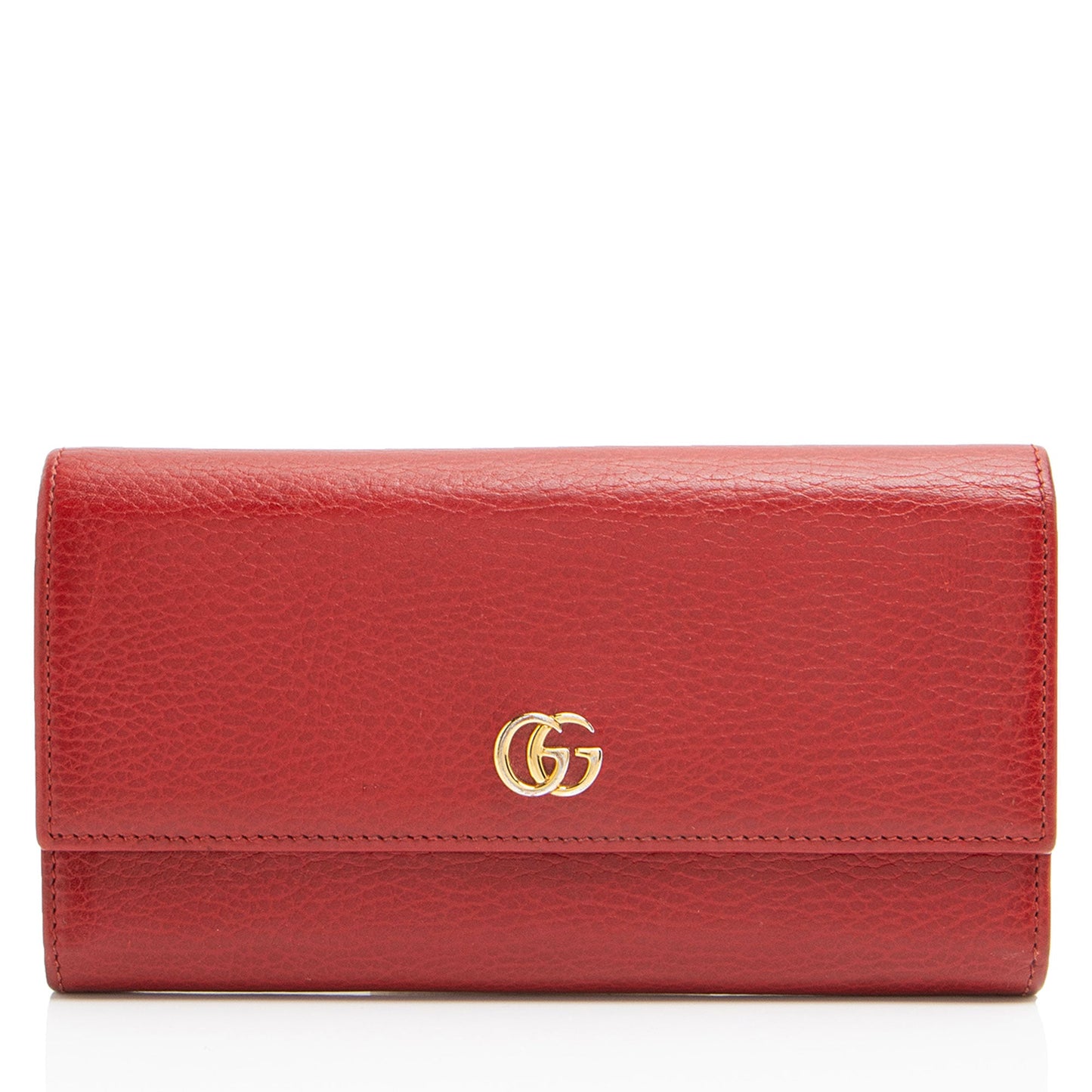 Gucci Leather Double G Continental Wallet
