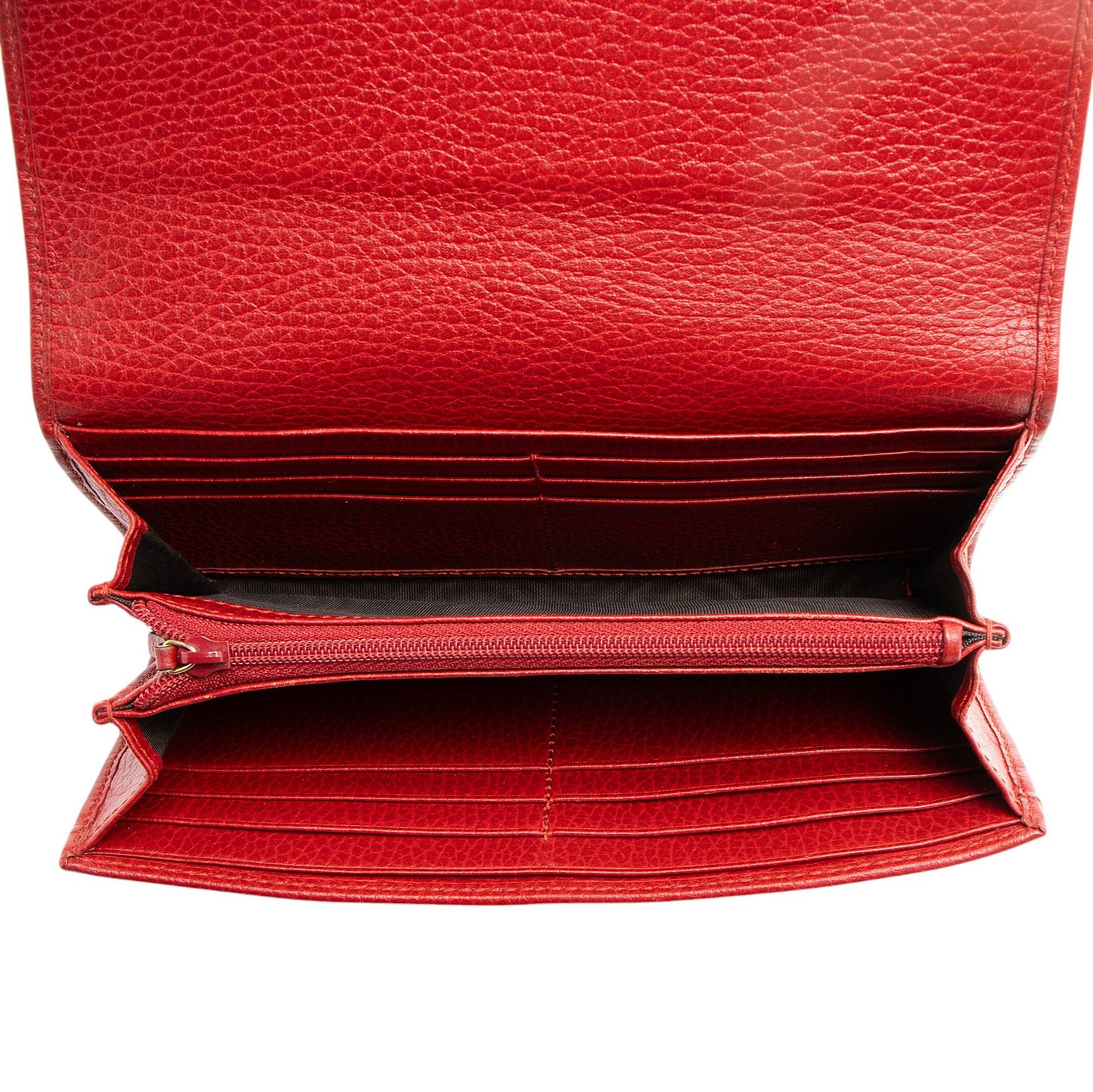 Gucci Leather Double G Continental Wallet