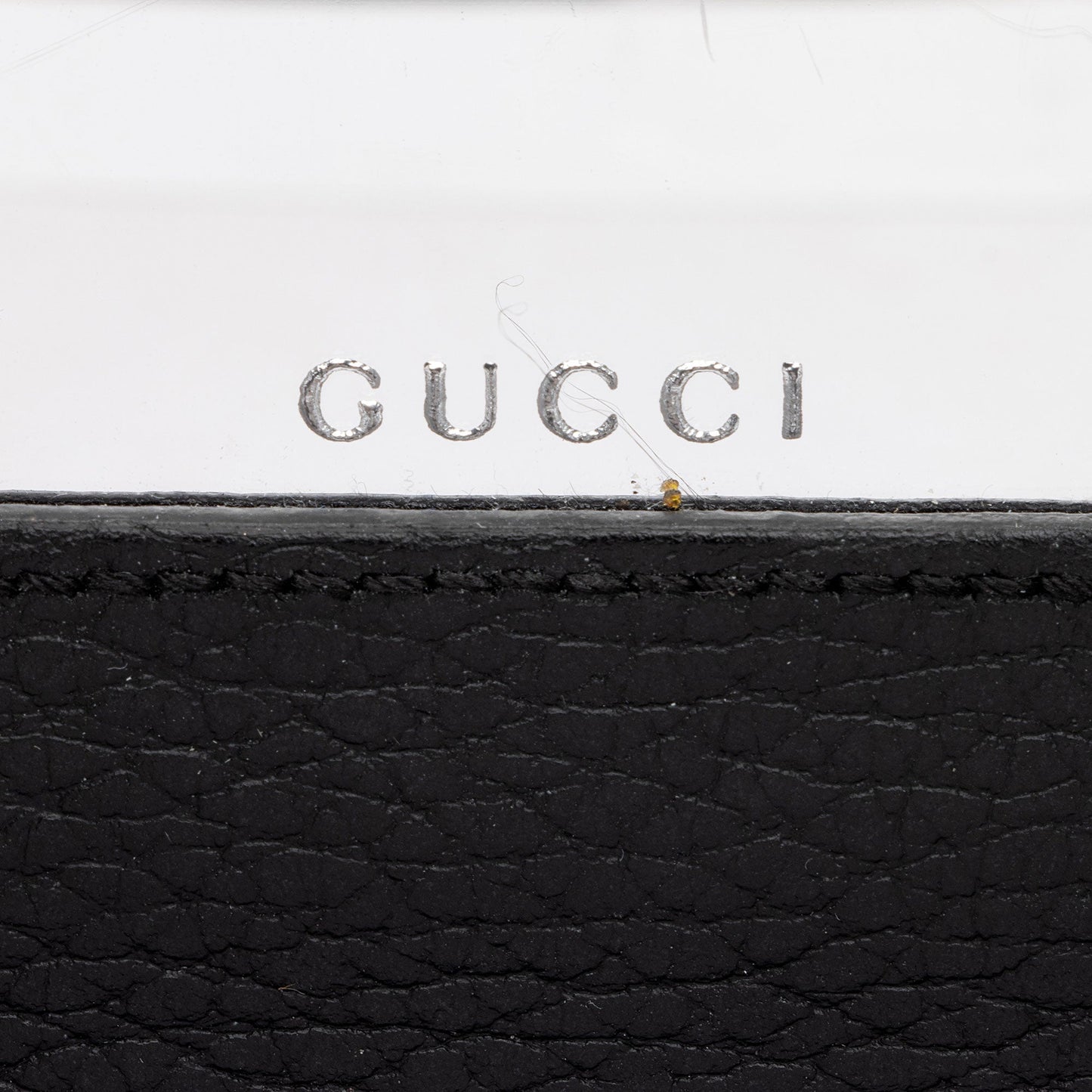 Gucci Leather GG Marmont Mini Chain Bag (SHF-x0poGV)