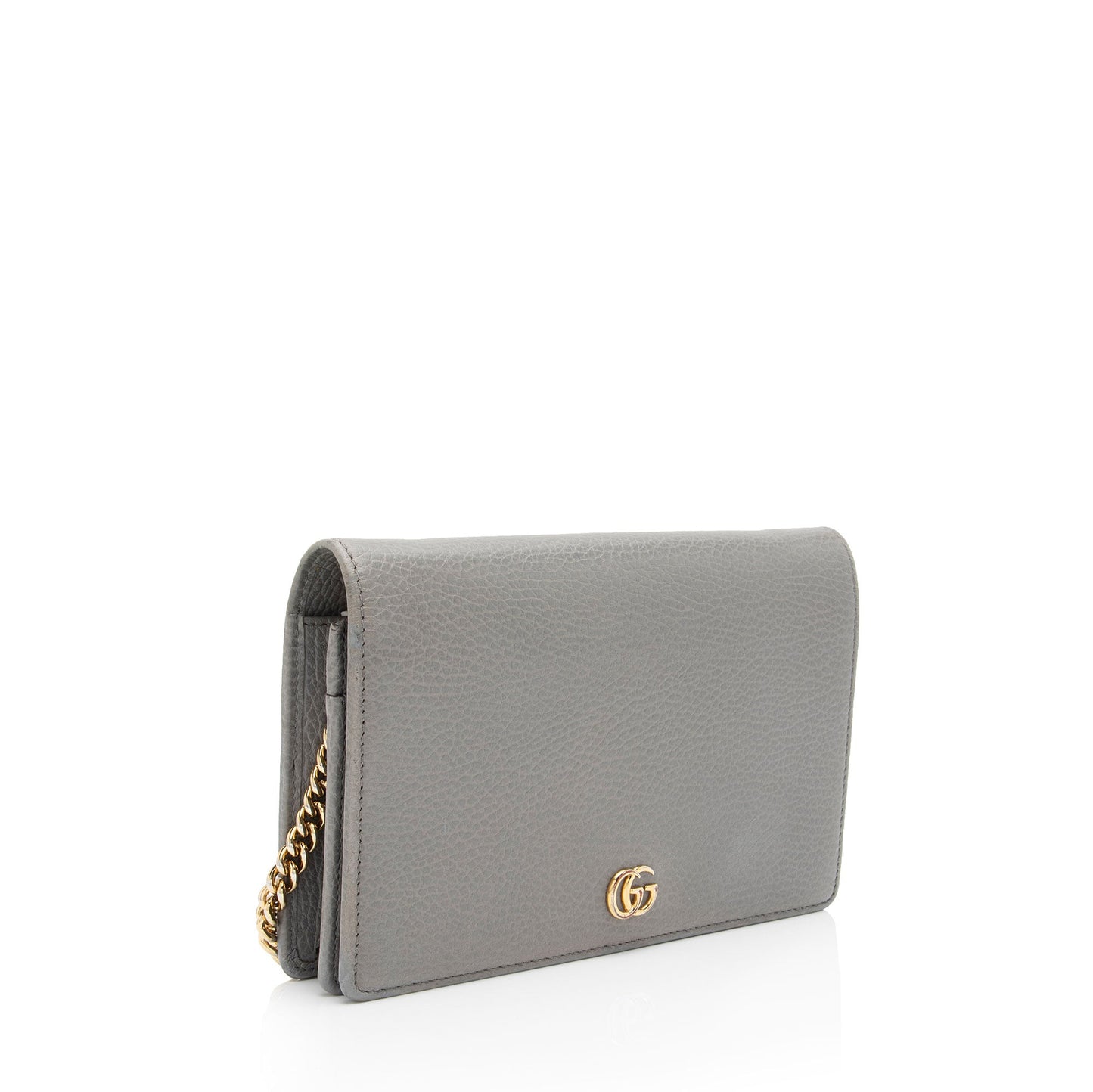 Gucci Leather GG Marmont Mini Chain Bag (SHF-xtqH5g)