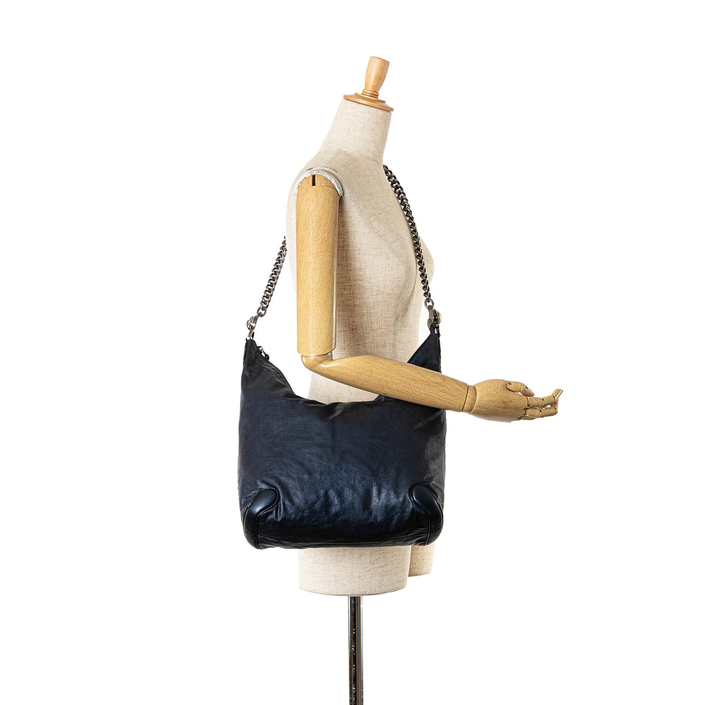 Gucci Leather Galaxy Chain Shoulder Bag (SHG-WdXIT5)