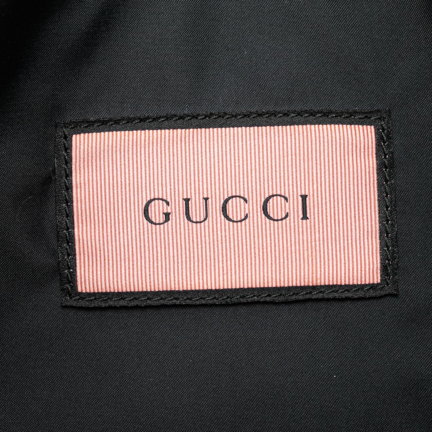 Gucci Leather Gucci Ghost Drawstring Backpack