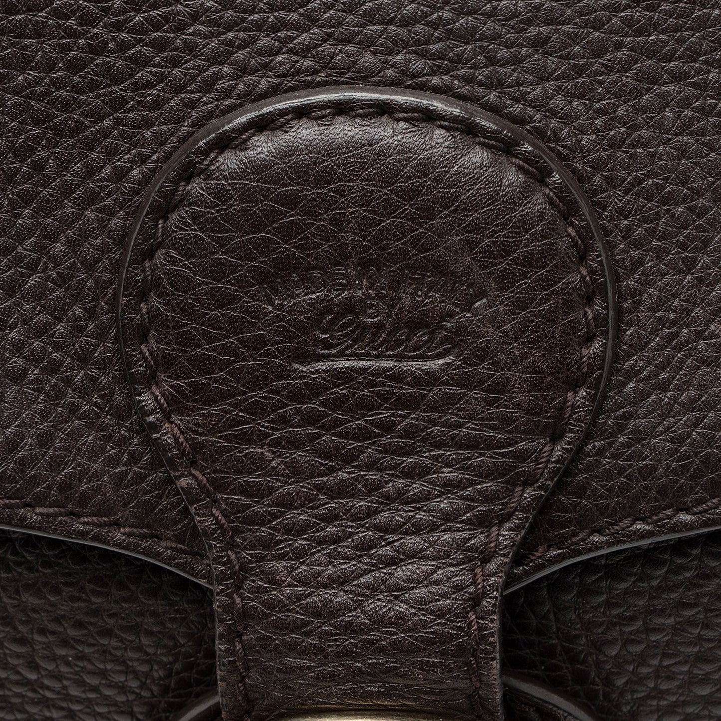 Gucci Leather Heritage Web Buckle Medium Satchel