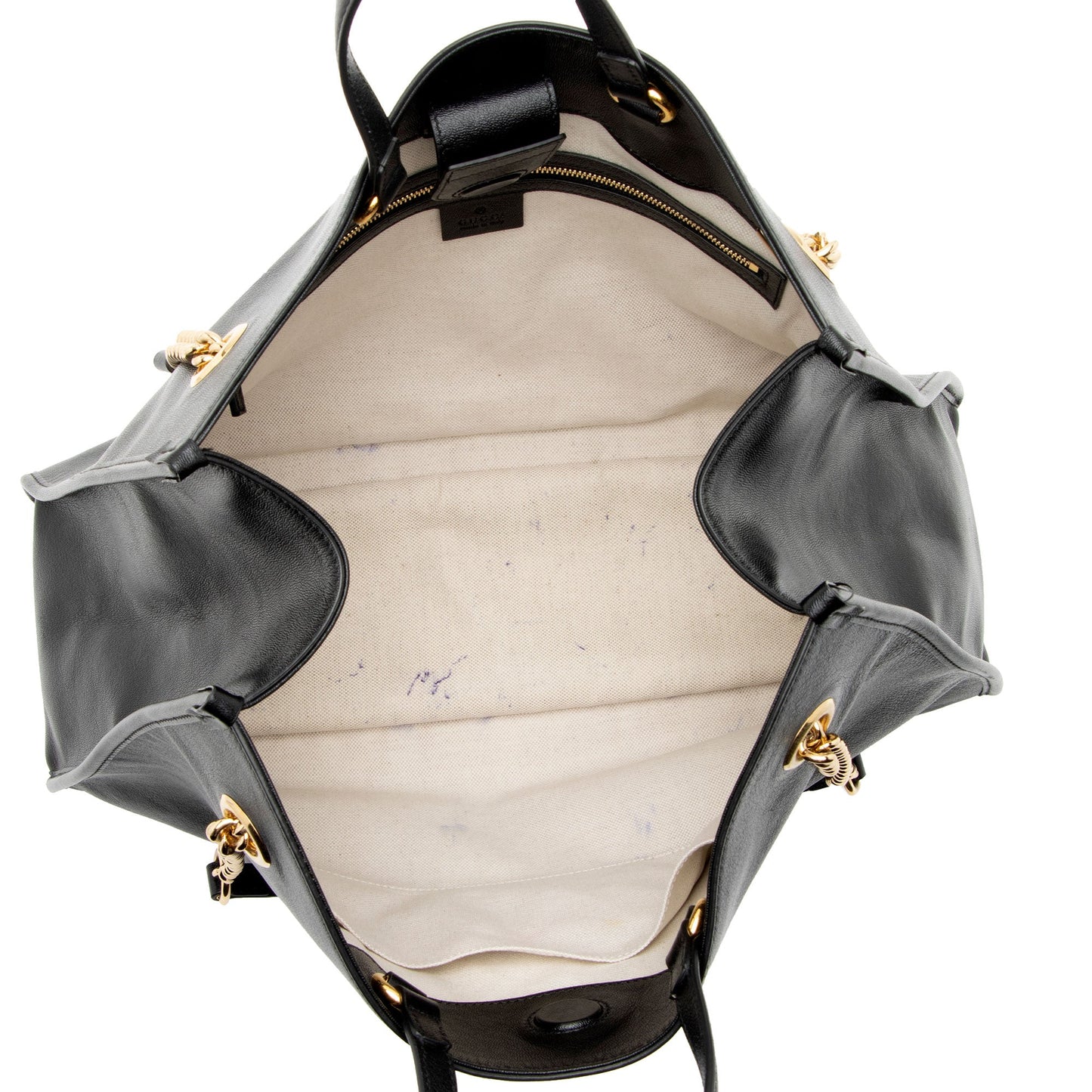 Gucci Leather Horsebit 1955 Chain Large Tote