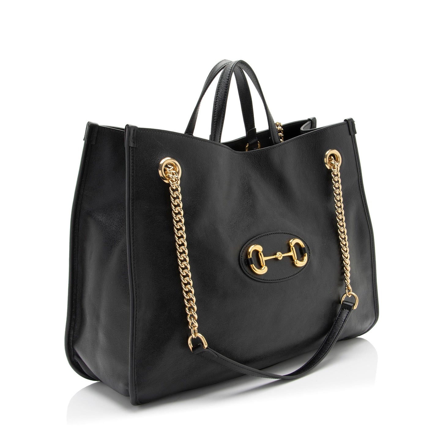 Gucci Leather Horsebit 1955 Chain Large Tote