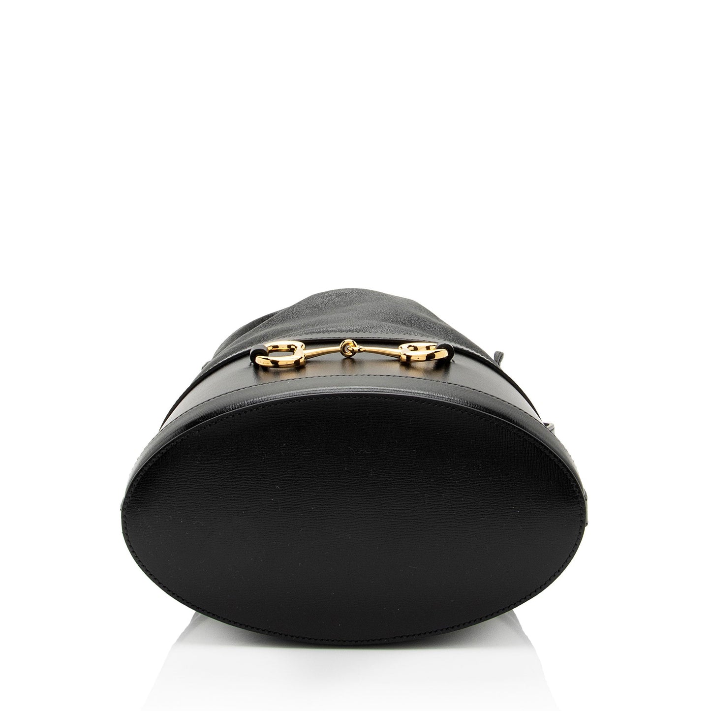 Gucci Leather Horsebit 1955 Drawstring Bucket Bag (SHF-gQJSRI)