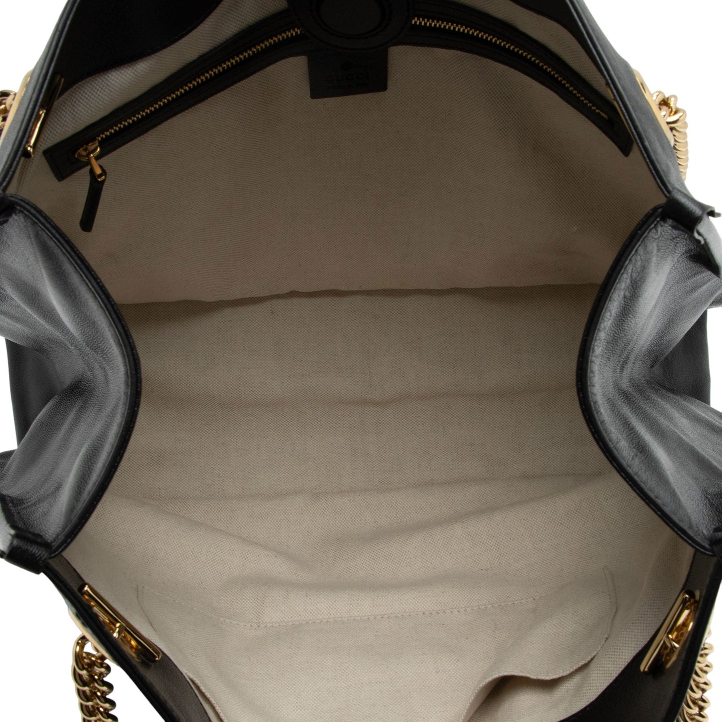 Gucci Leather Horsebit 1955 Chain Large Tote (SHF-LnlXOo)