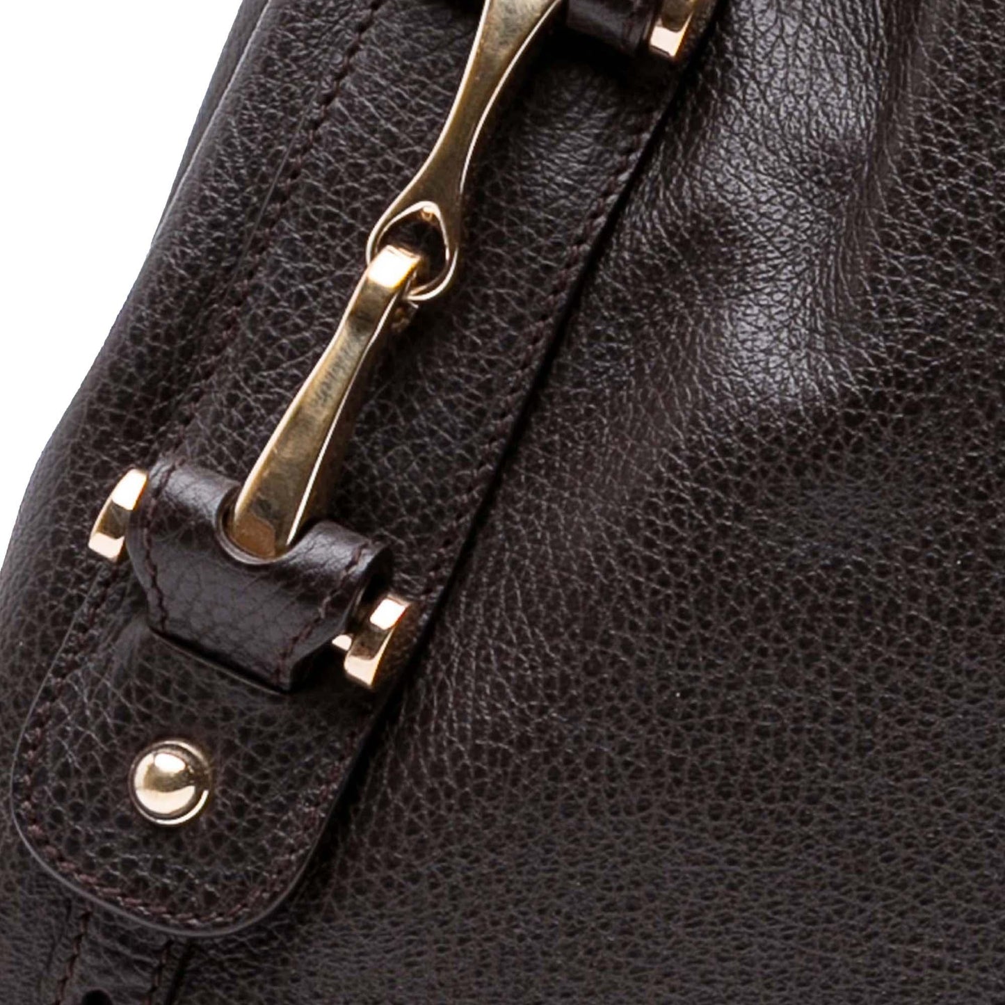 Gucci Leather Horsebit Pelham Shoulder Bag
