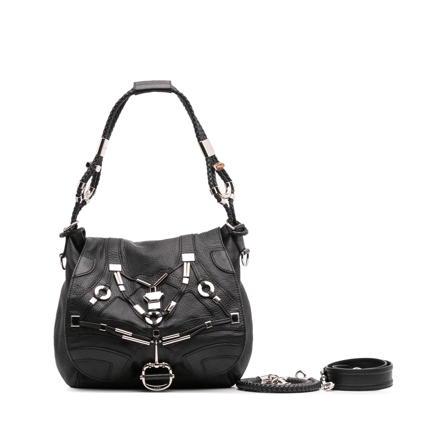 Gucci Leather Horsebit Techno Satchel