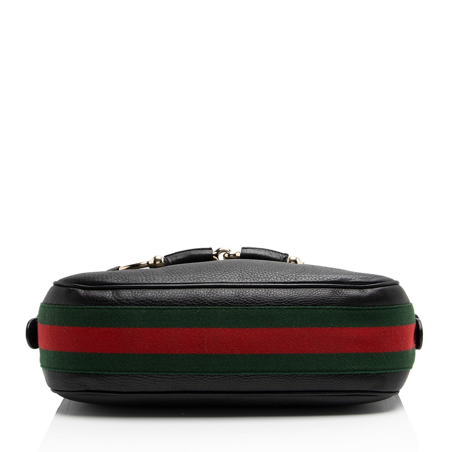 Gucci Leather Web Heritage Horsebit Large Hobo (SHF-yRvuke)