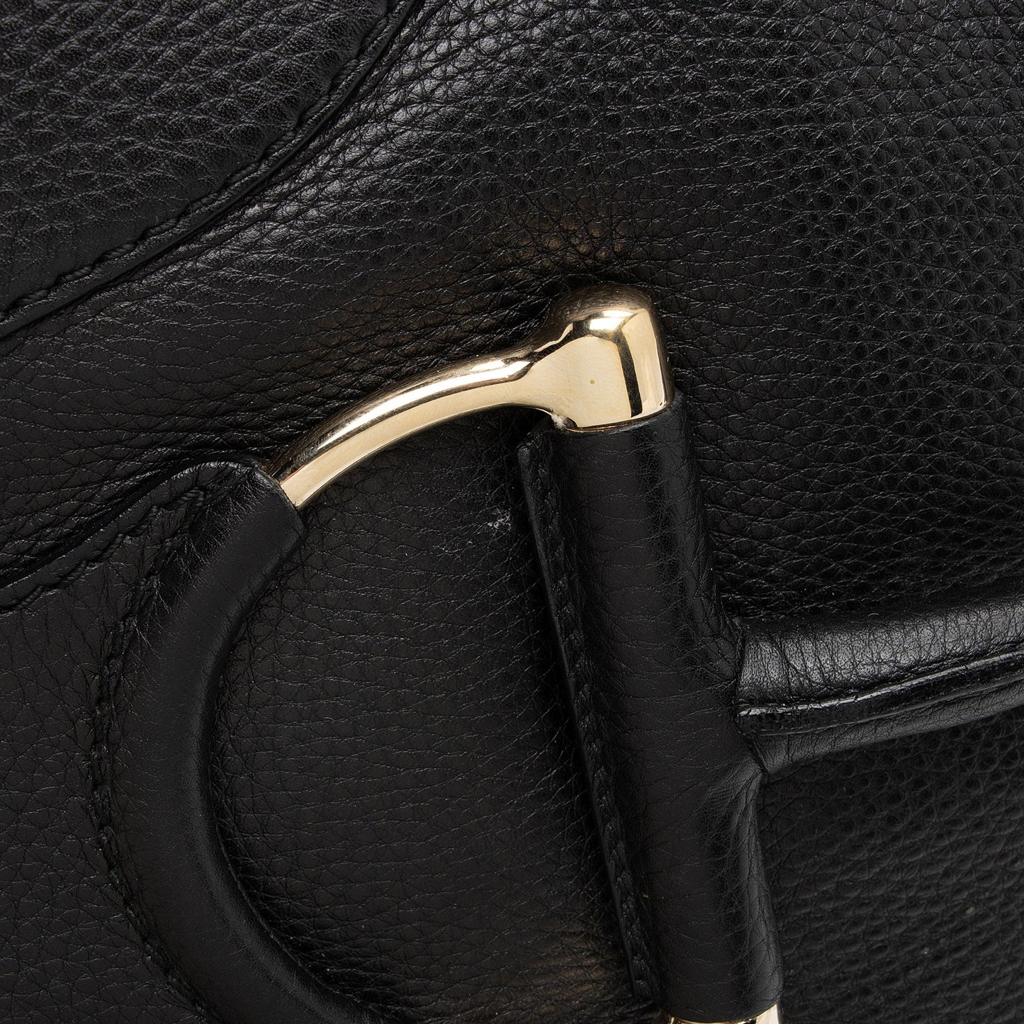 Gucci Leather Web Heritage Horsebit Large Hobo (SHF-yRvuke)