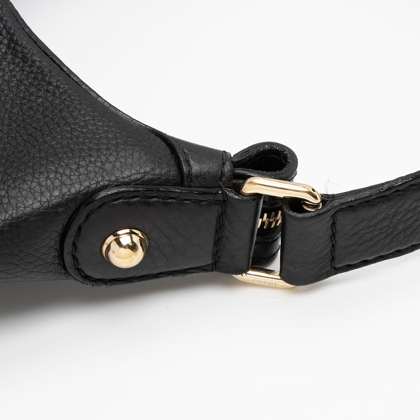 Gucci Leather Web Heritage Horsebit Large Hobo (SHF-yRvuke)