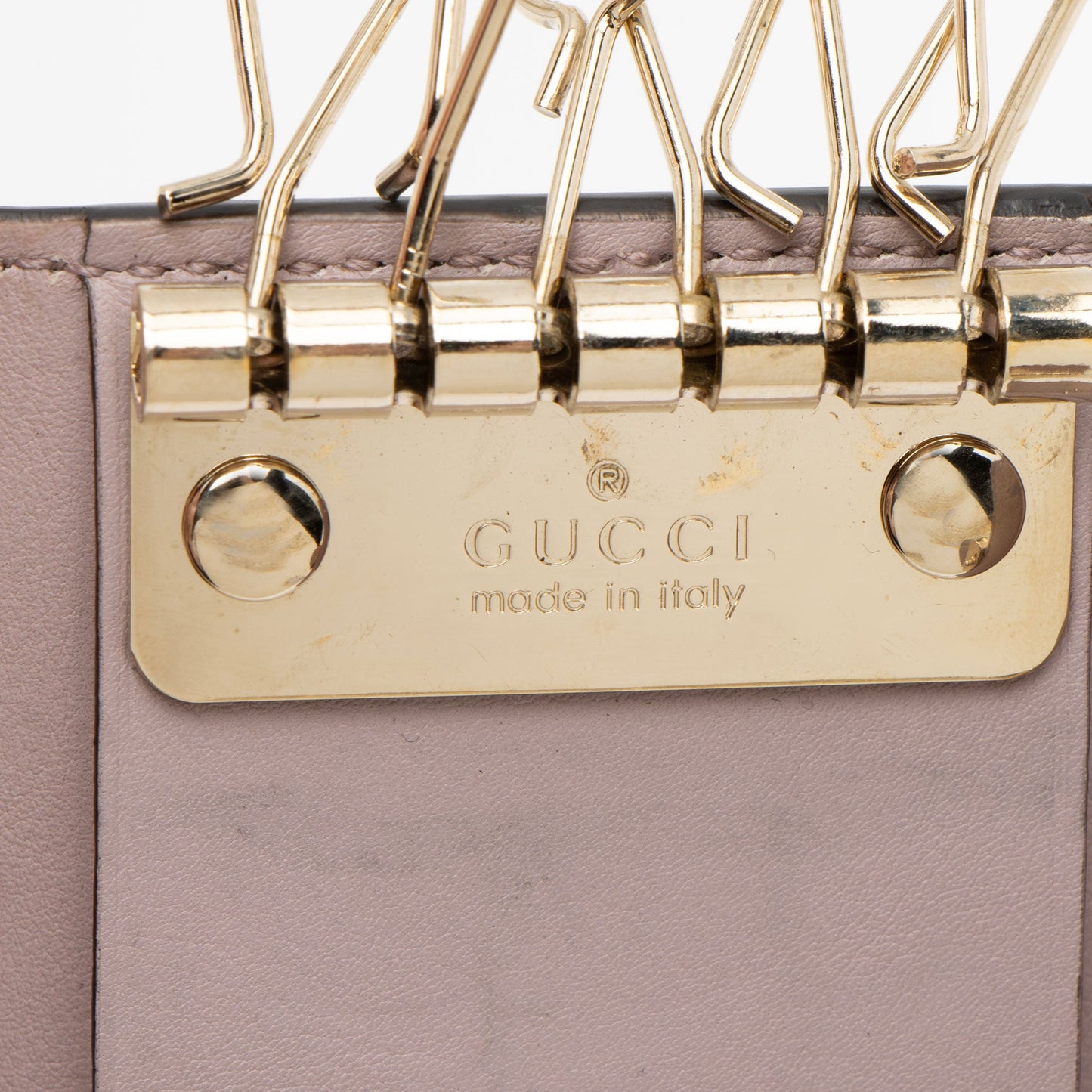 Gucci Leather Interlocking G 6 Key Holder