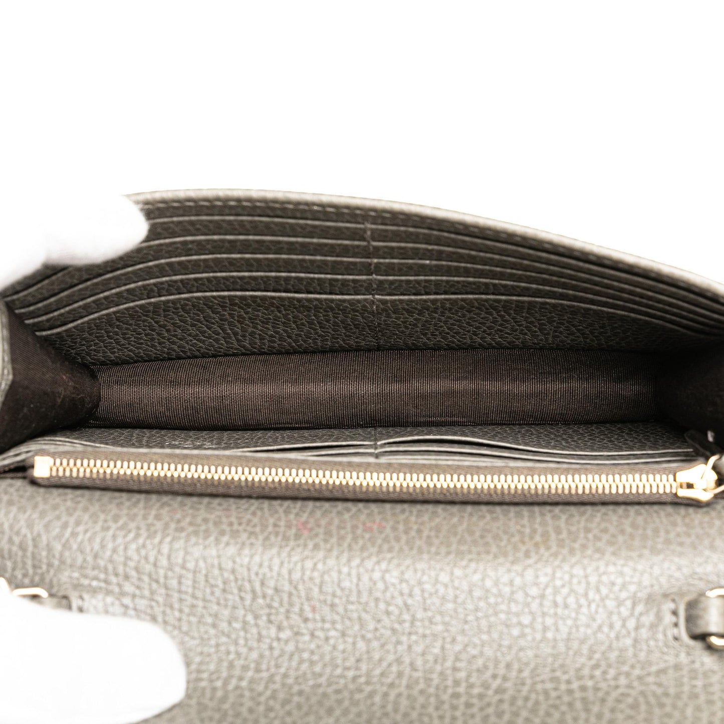 Gucci Leather Interlocking G Dollar Wallet on Chain