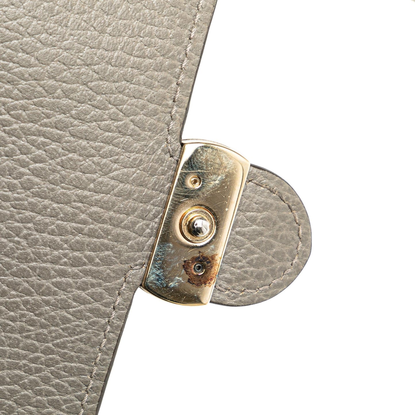 Gucci Leather Interlocking G Dollar Wallet on Chain