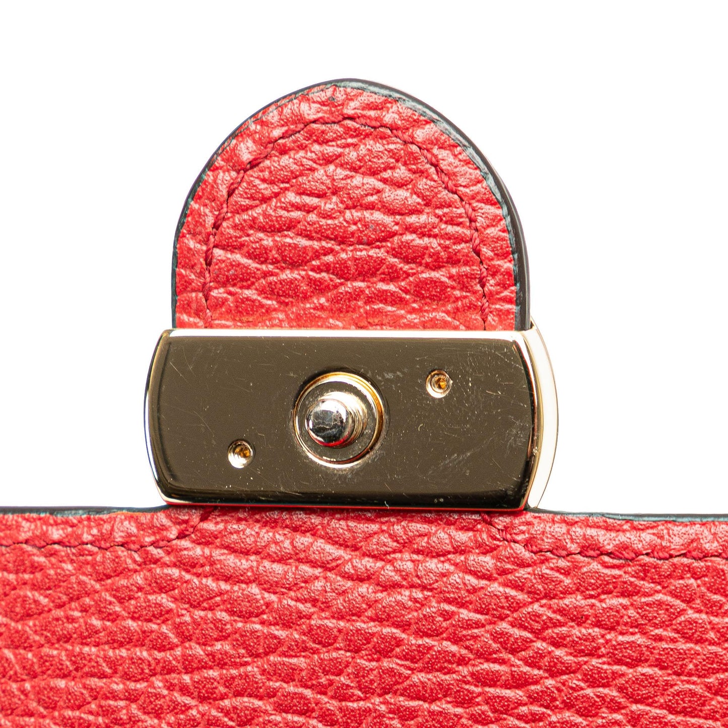 Gucci Leather Interlocking G Dollar Wallet on Chain
