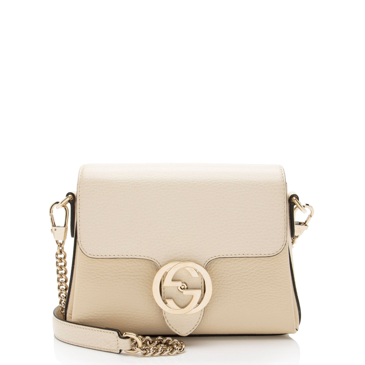 Gucci Leather Interlocking G Small Crossbody
