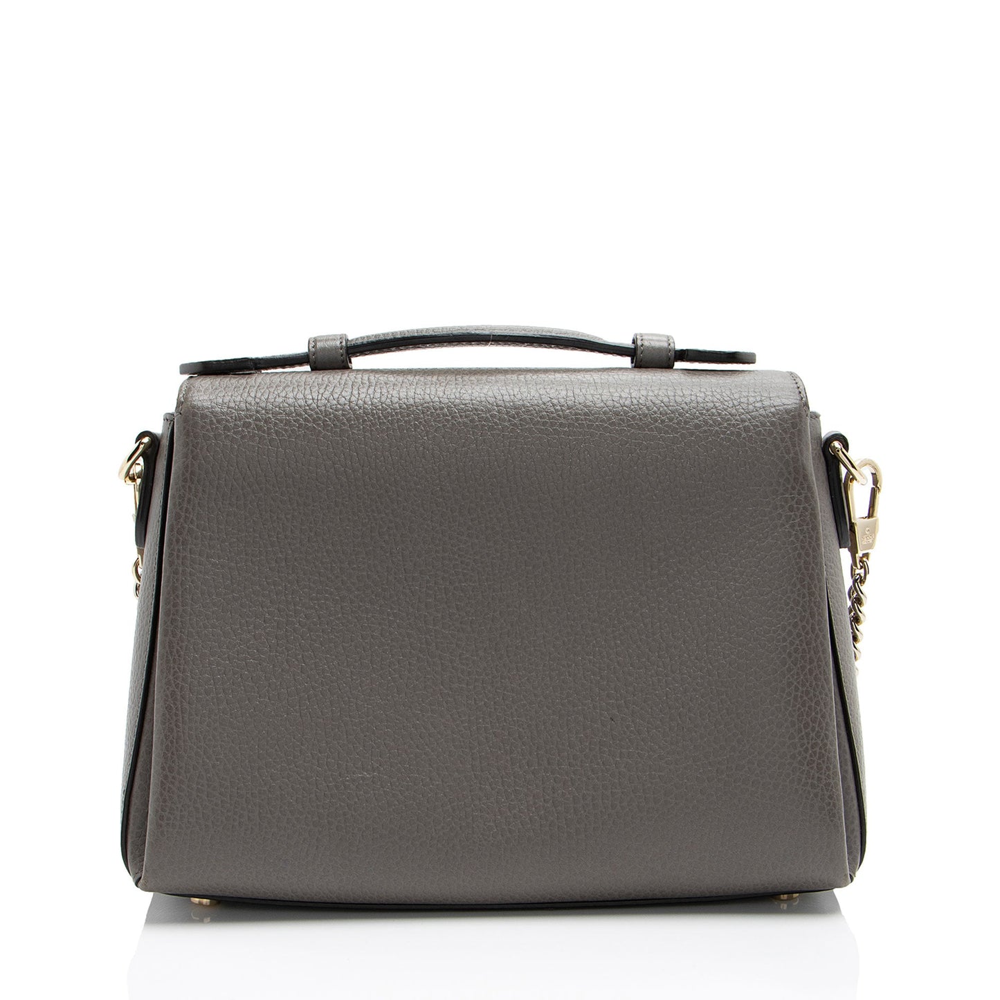 Gucci Leather Interlocking G Small Top Handle (SHF-ug7uku)
