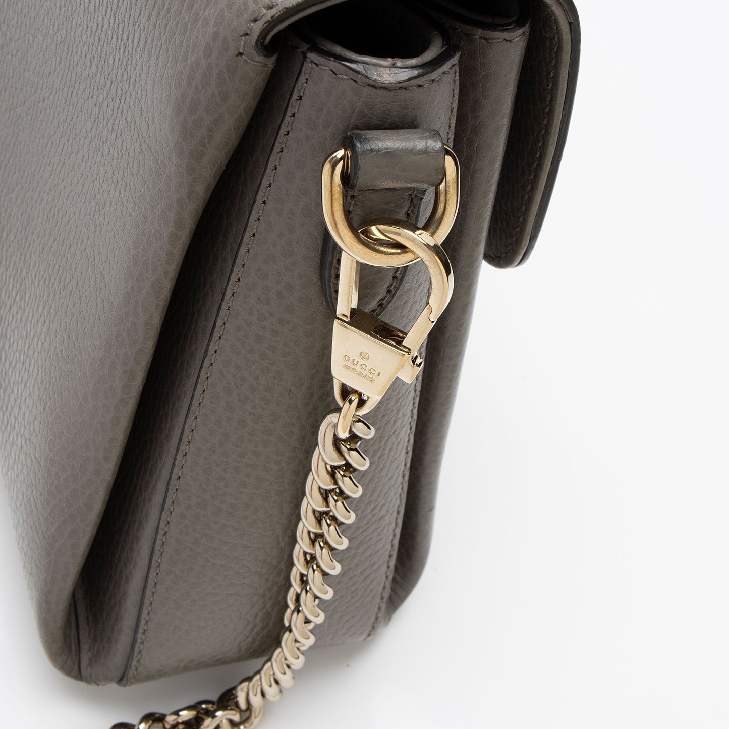Gucci Leather Interlocking G Small Top Handle (SHF-ug7uku)
