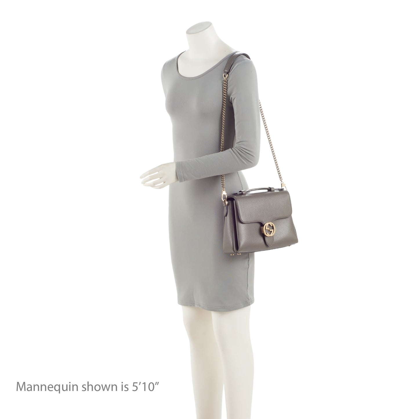 Gucci Leather Interlocking G Small Top Handle (SHF-ug7uku)