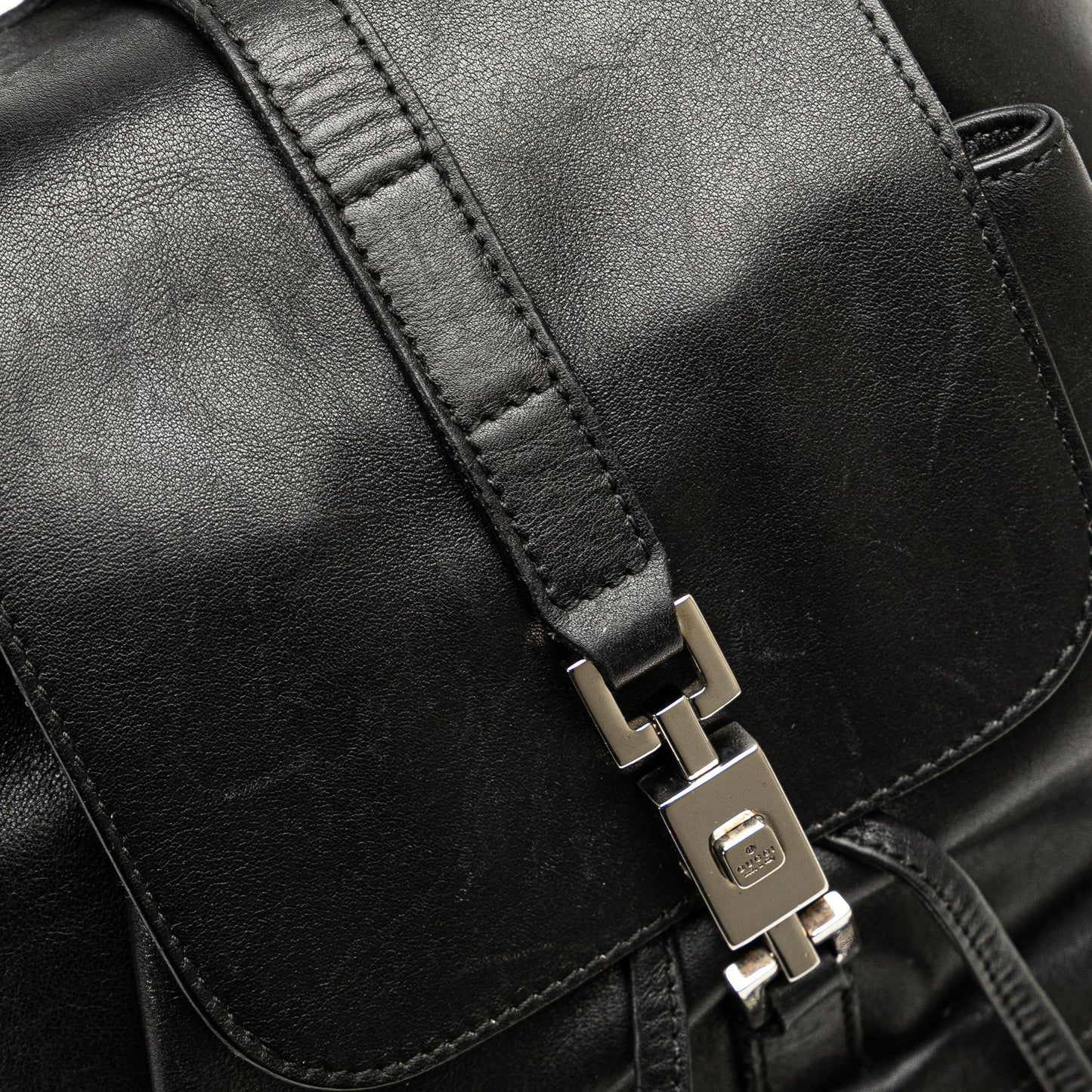 Gucci Leather Jackie Backpack (SHG-VVWUKO)