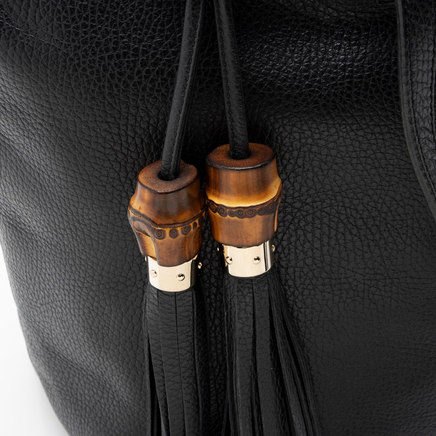 Gucci Leather Large Tassel Tote (SHF-Z7HCLB)