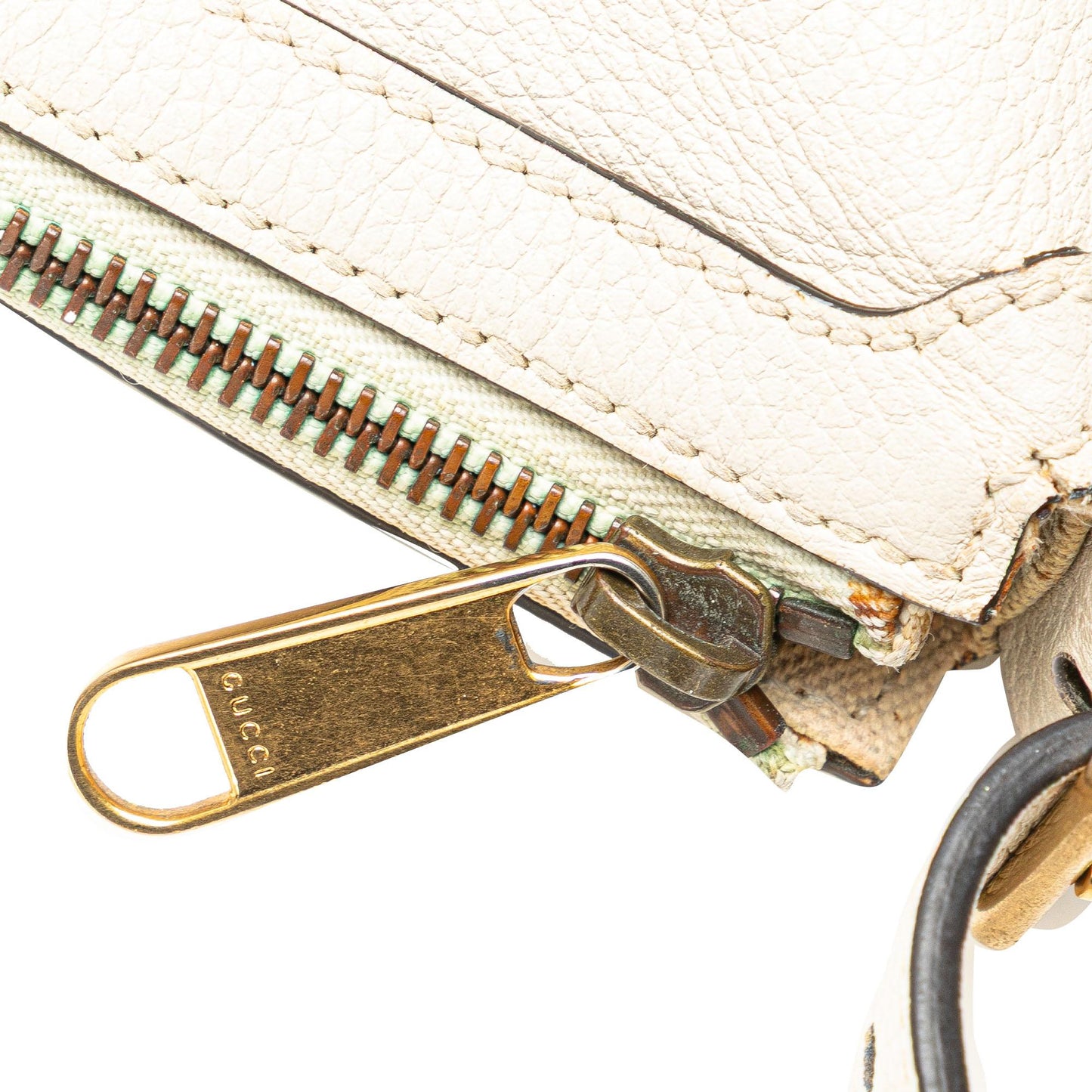 Gucci Leather Logo Half Moon Crossbody