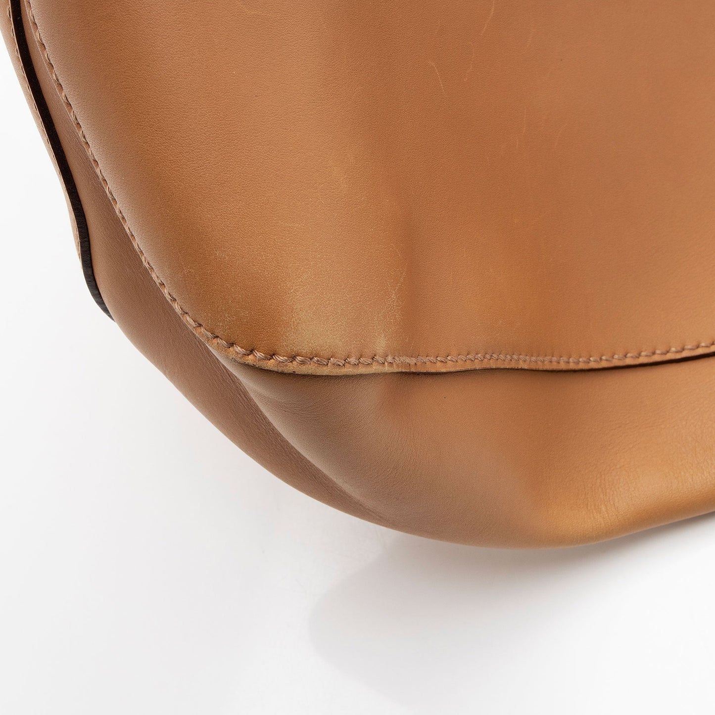 Gucci Leather Drawstring N/S Tote (SHF-33ZFKH)