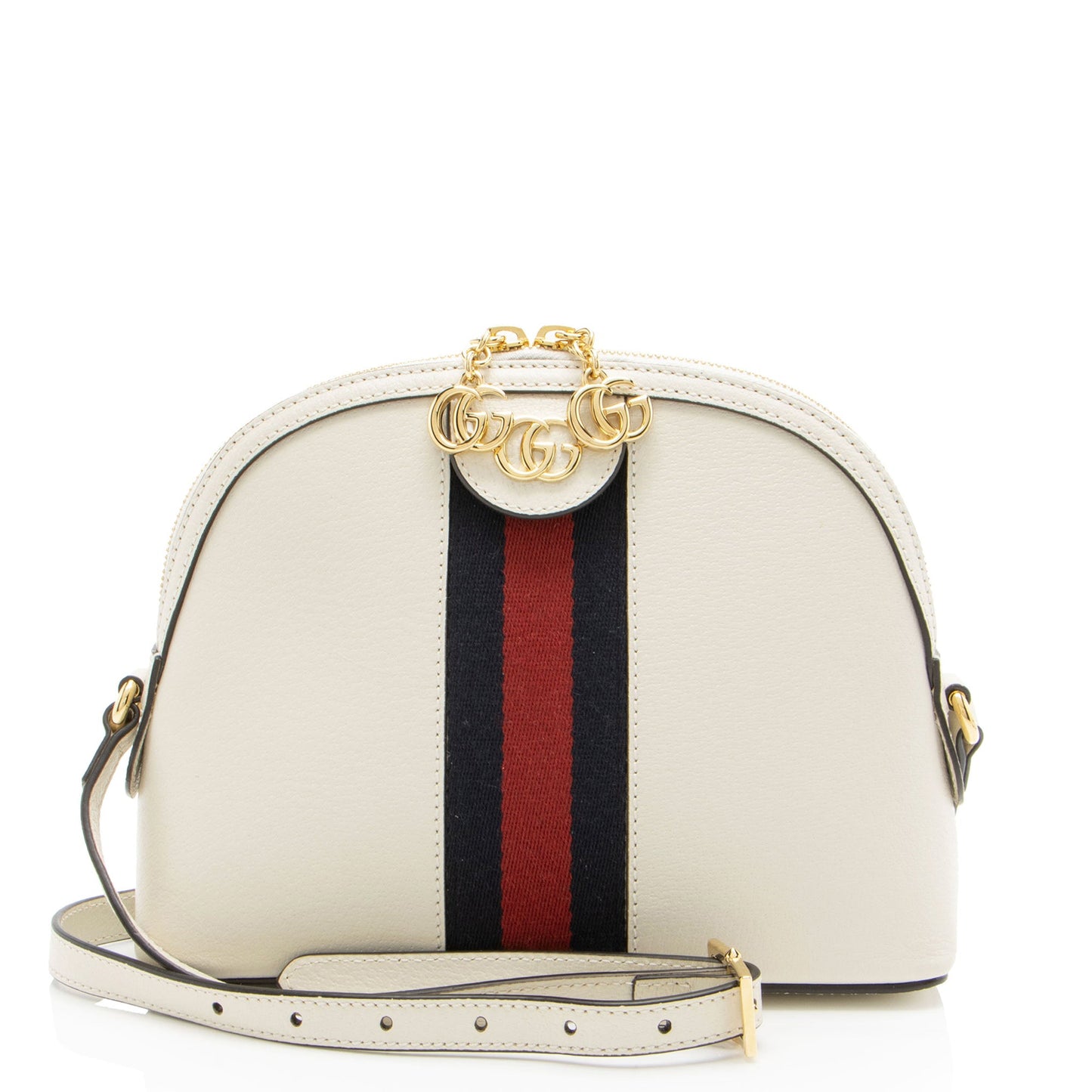 Gucci Leather Ophidia Dome Small Shoulder Bag