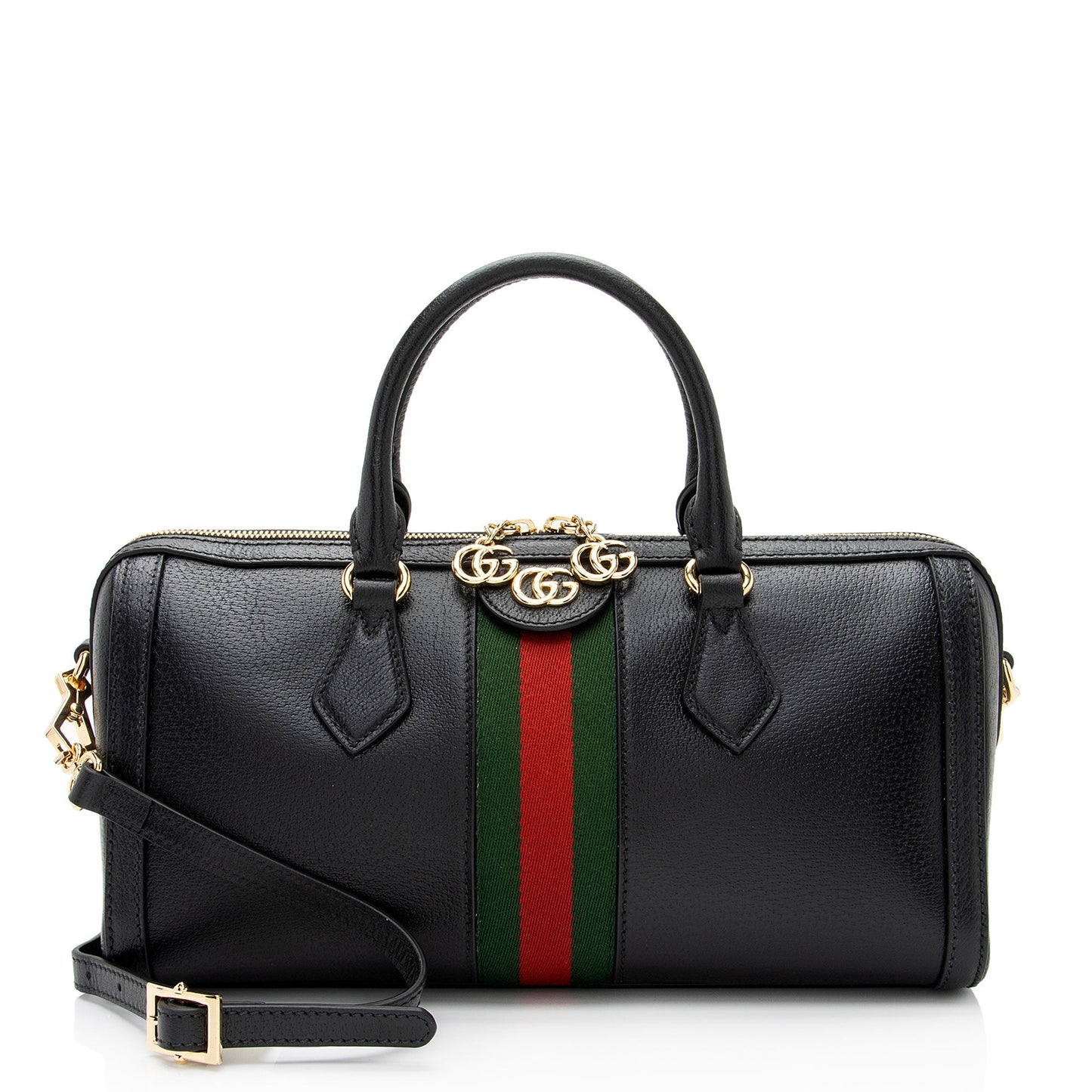 Gucci Leather Ophidia Medium Boston Bag (SHF-Cqcjoo)