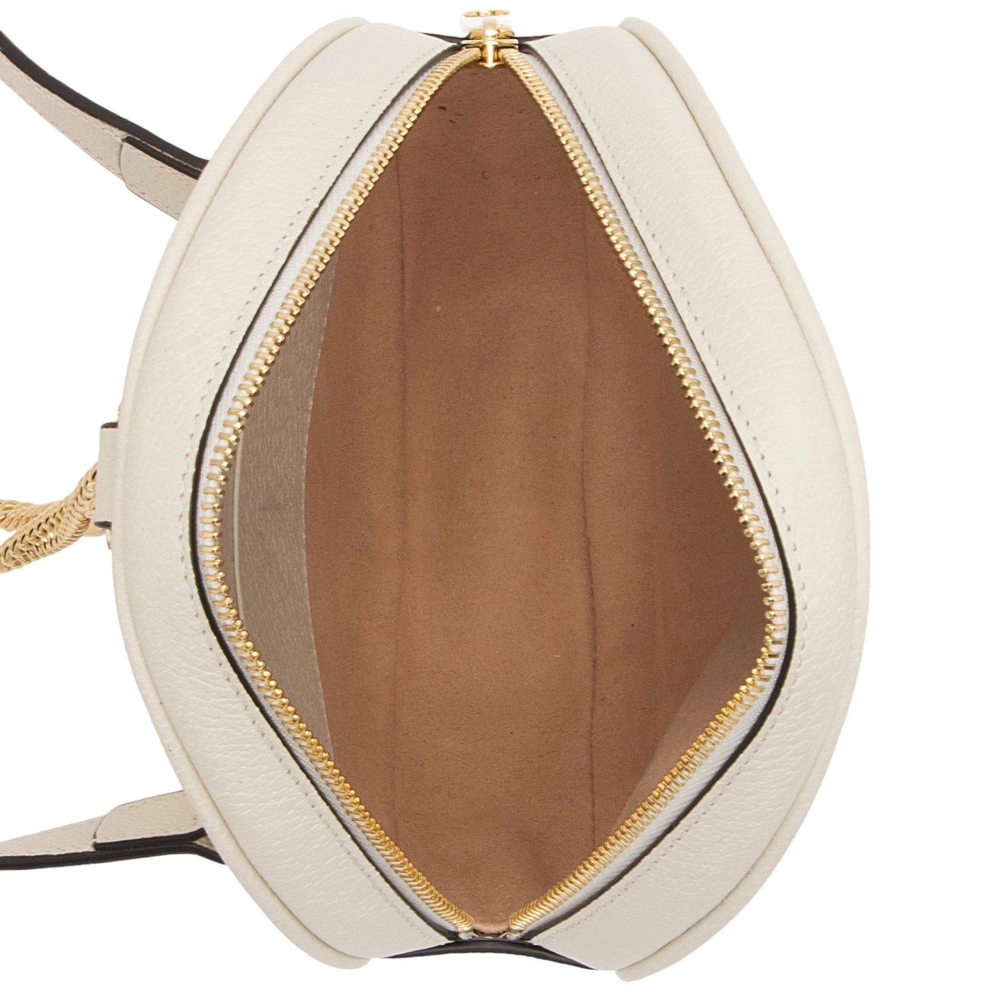 Gucci Leather Ophidia Round Mini Backpack