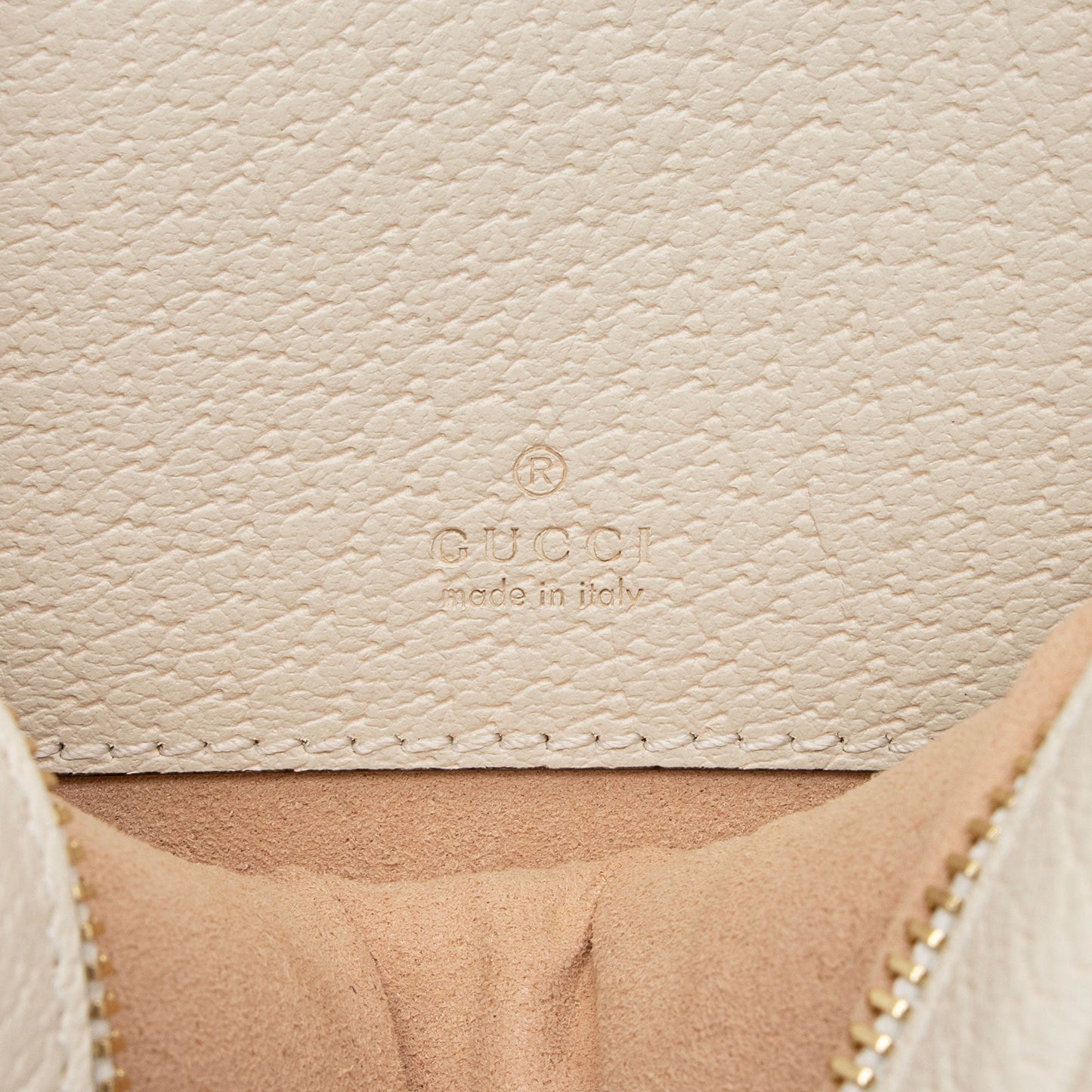 Gucci Leather Ophidia Round Mini Backpack