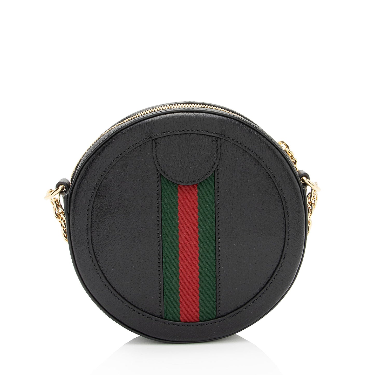 Gucci Leather Ophidia Round Mini Shoulder Bag (SHF-z9TS8F)