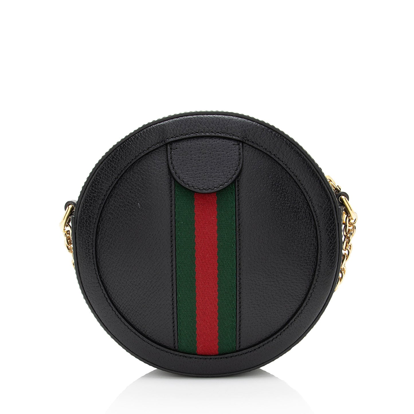 Gucci Leather Ophidia Round Mini Shoulder Bag (SHF-8X1FRs)