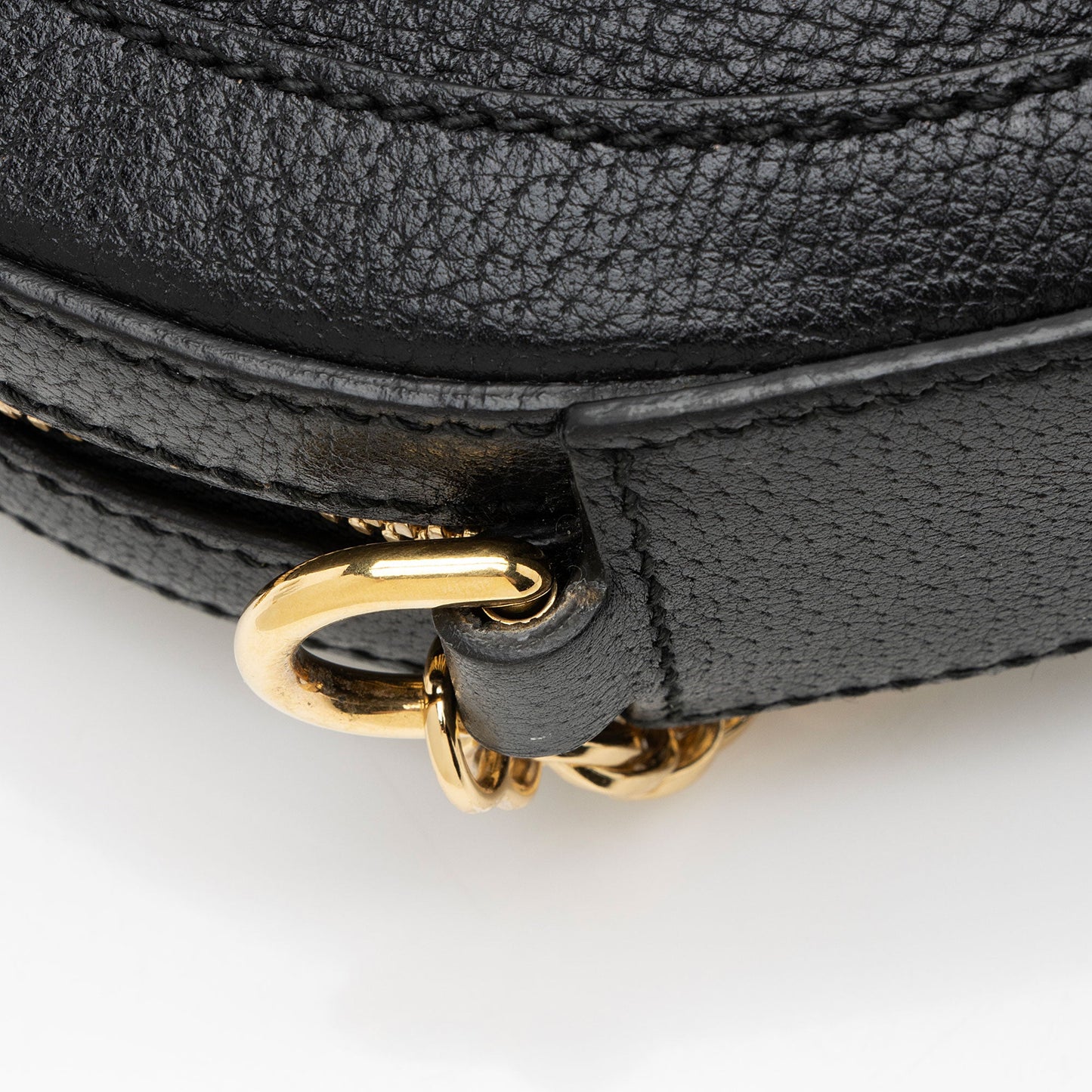 Gucci Leather Ophidia Round Mini Shoulder Bag (SHF-8X1FRs)