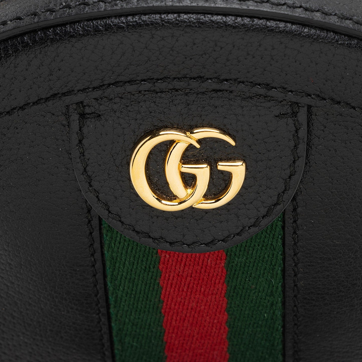 Gucci Leather Ophidia Round Mini Shoulder Bag (SHF-8X1FRs)