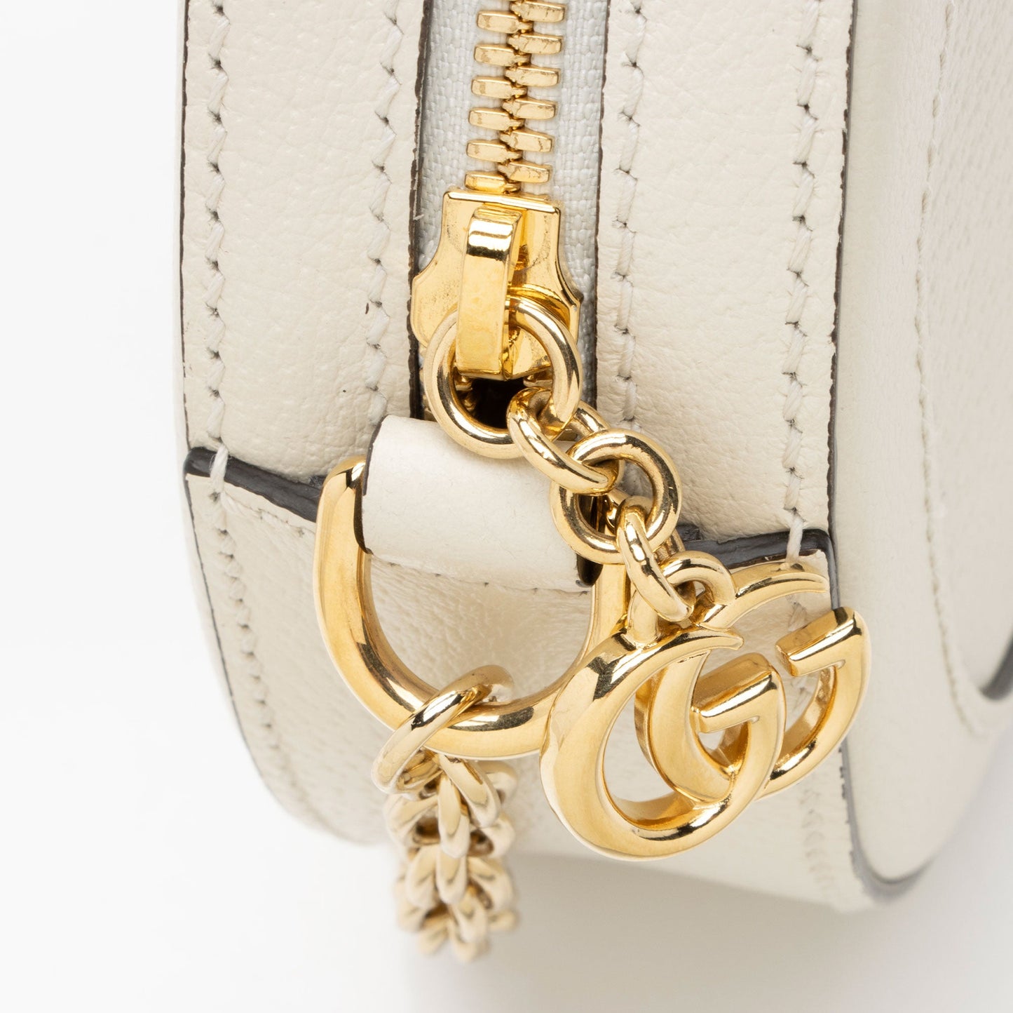 Gucci Leather Ophidia Round Mini Shoulder Bag