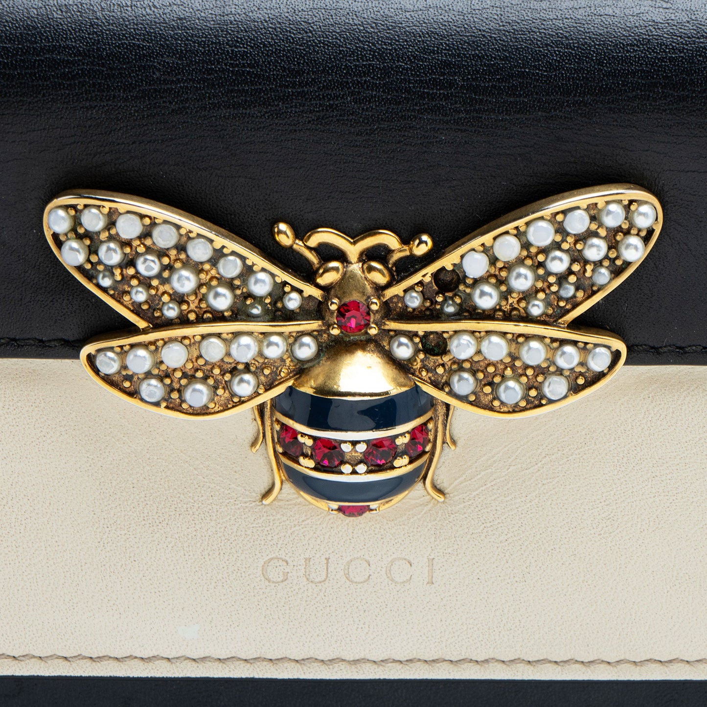 Gucci Leather Queen Margaret Wallet on Chain