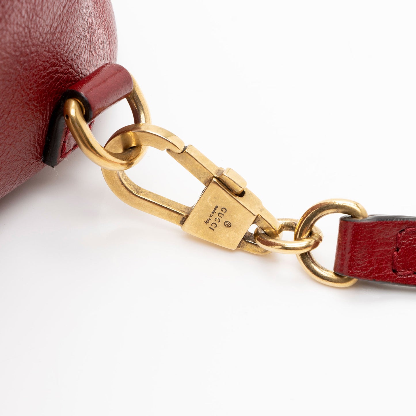Gucci Leather Rebelle Medium Backpack