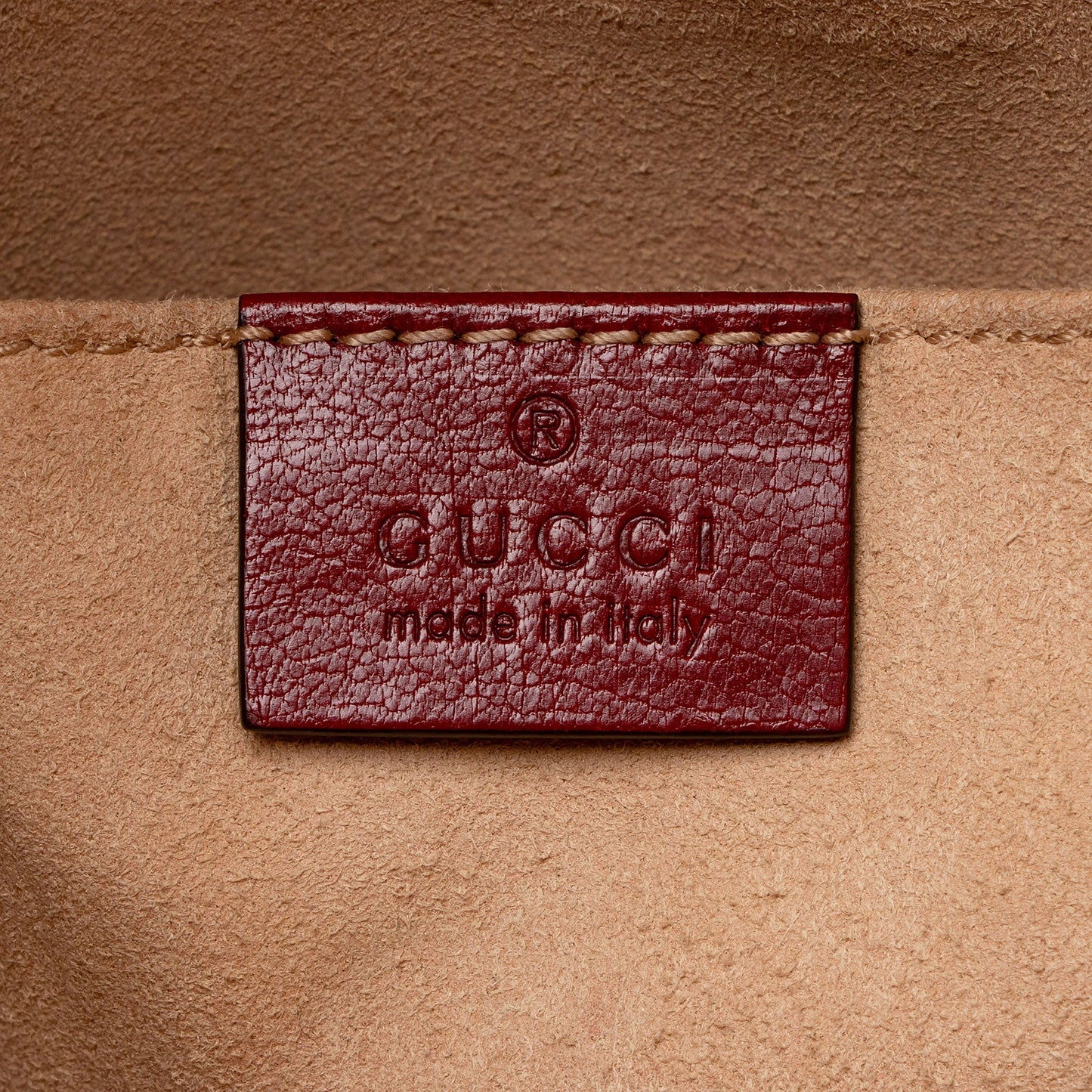 Gucci Leather Rebelle Medium Backpack