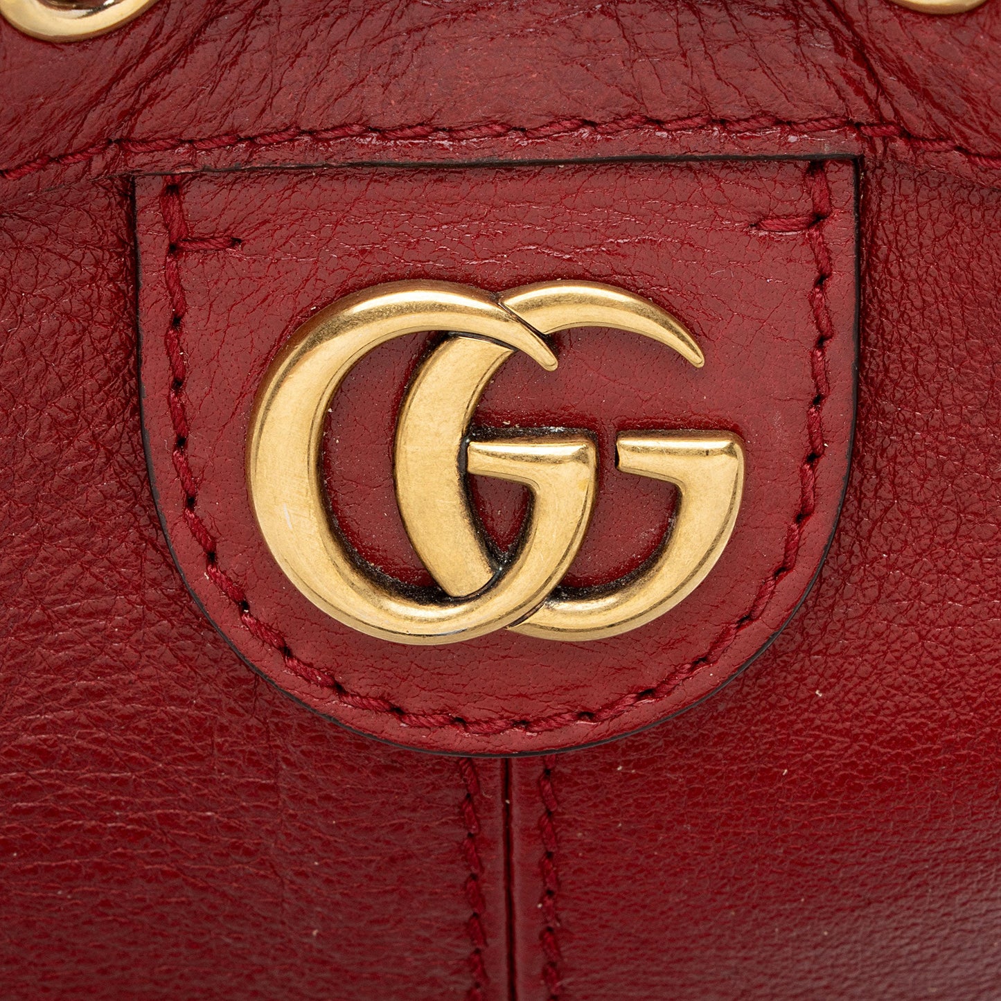 Gucci Leather Rebelle Medium Backpack