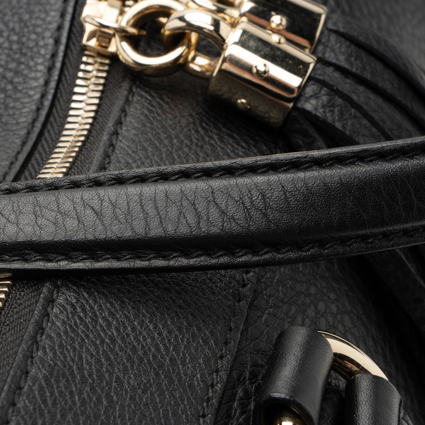 Gucci Leather Soho Large Zip Tote (SHF-3j2gH9)