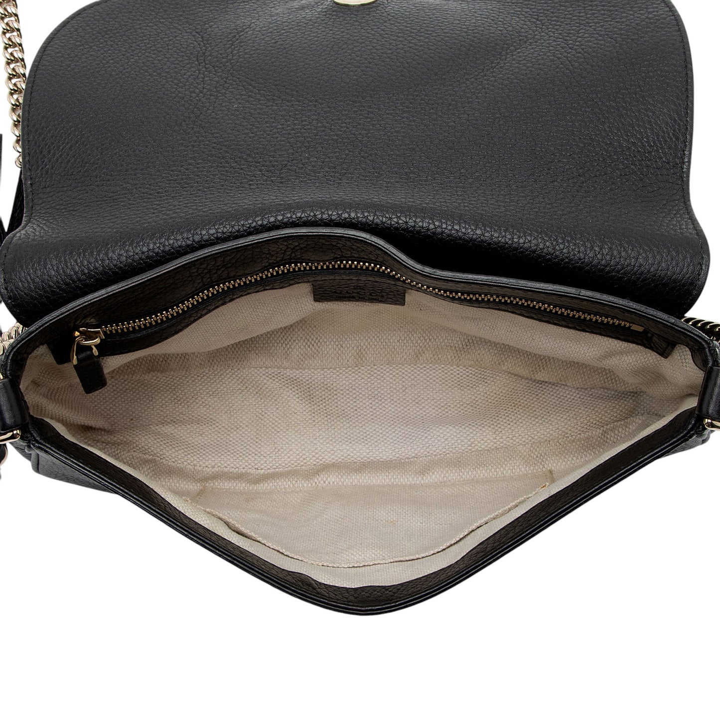 Gucci Leather Soho Medium Flap Bag (SHF-fYEFdJ)