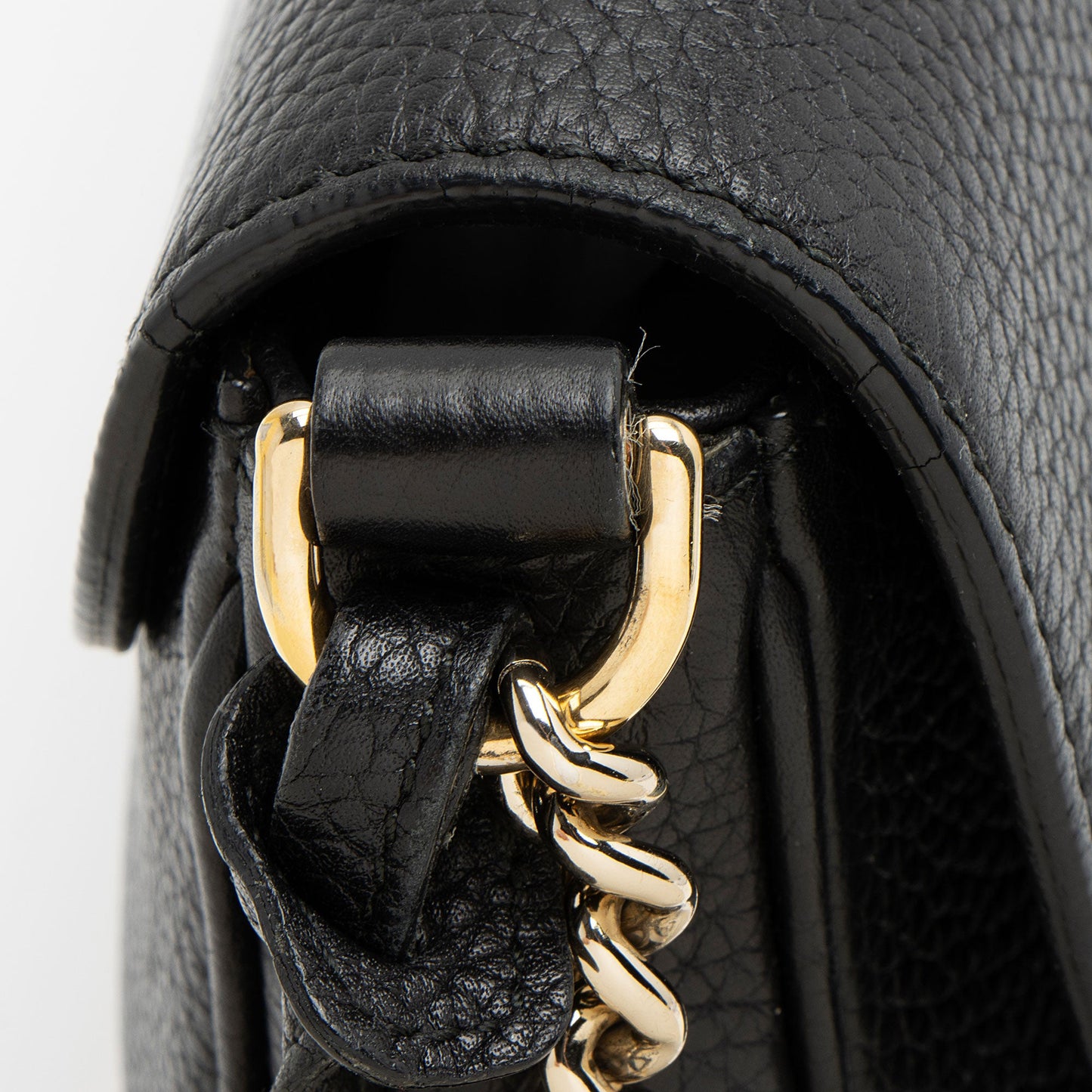 Gucci Leather Soho Medium Flap Bag (SHF-h90S5H)
