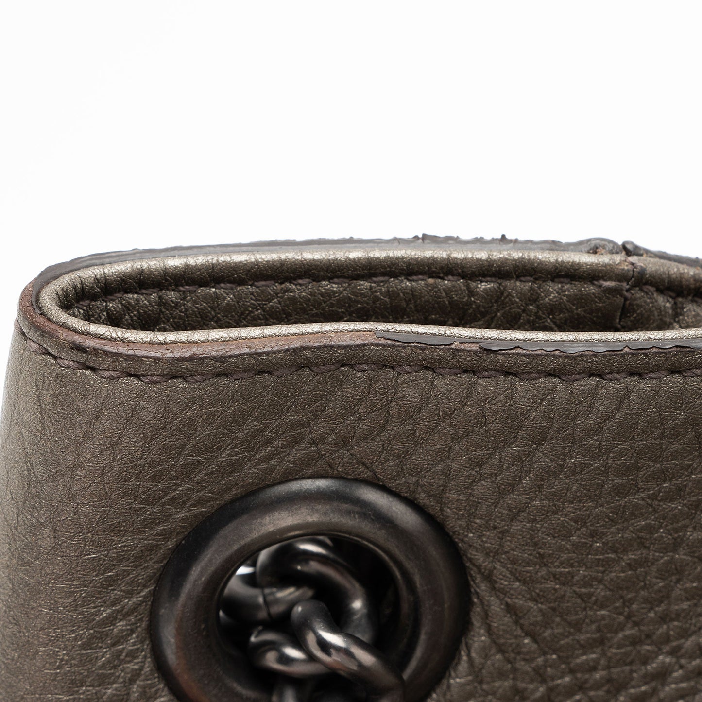 Gucci Metallic Leather Soho Medium Shoulder Bag