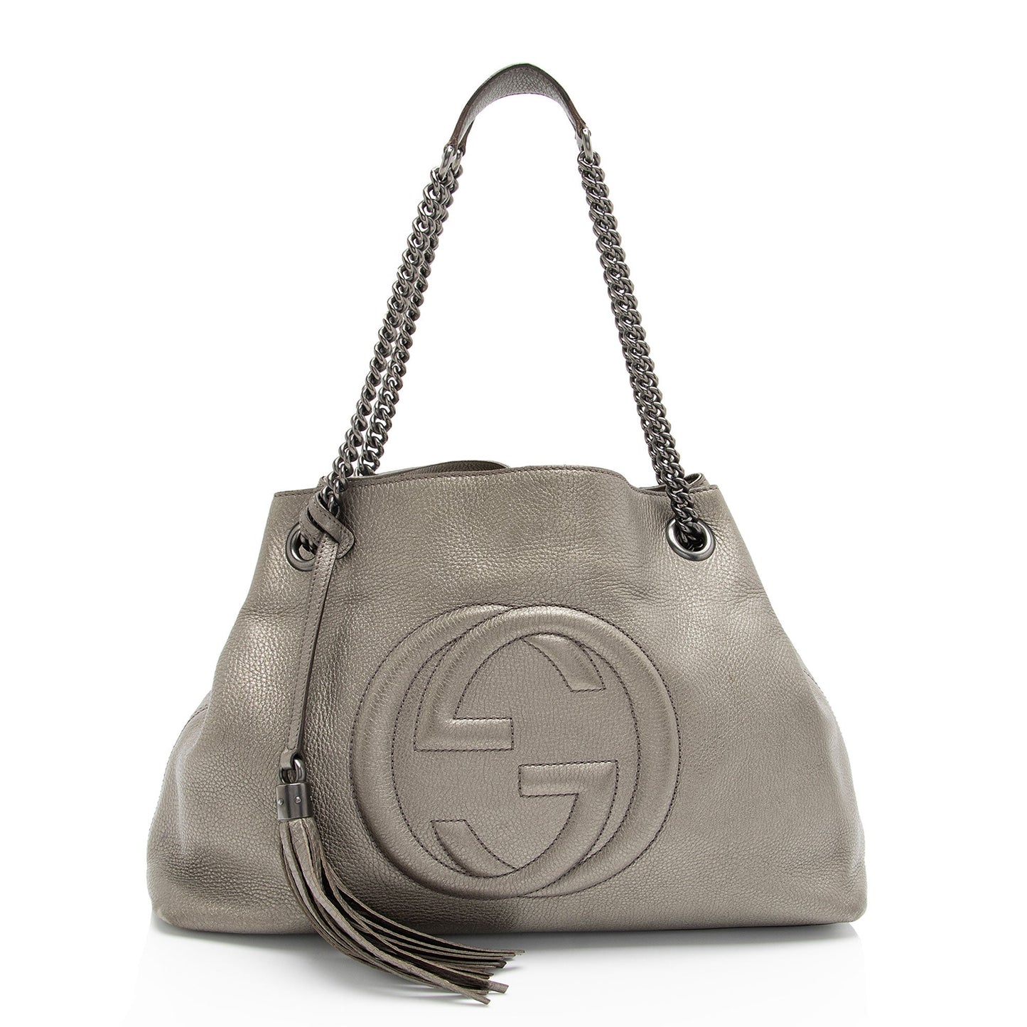 Gucci Metallic Leather Soho Medium Shoulder Bag