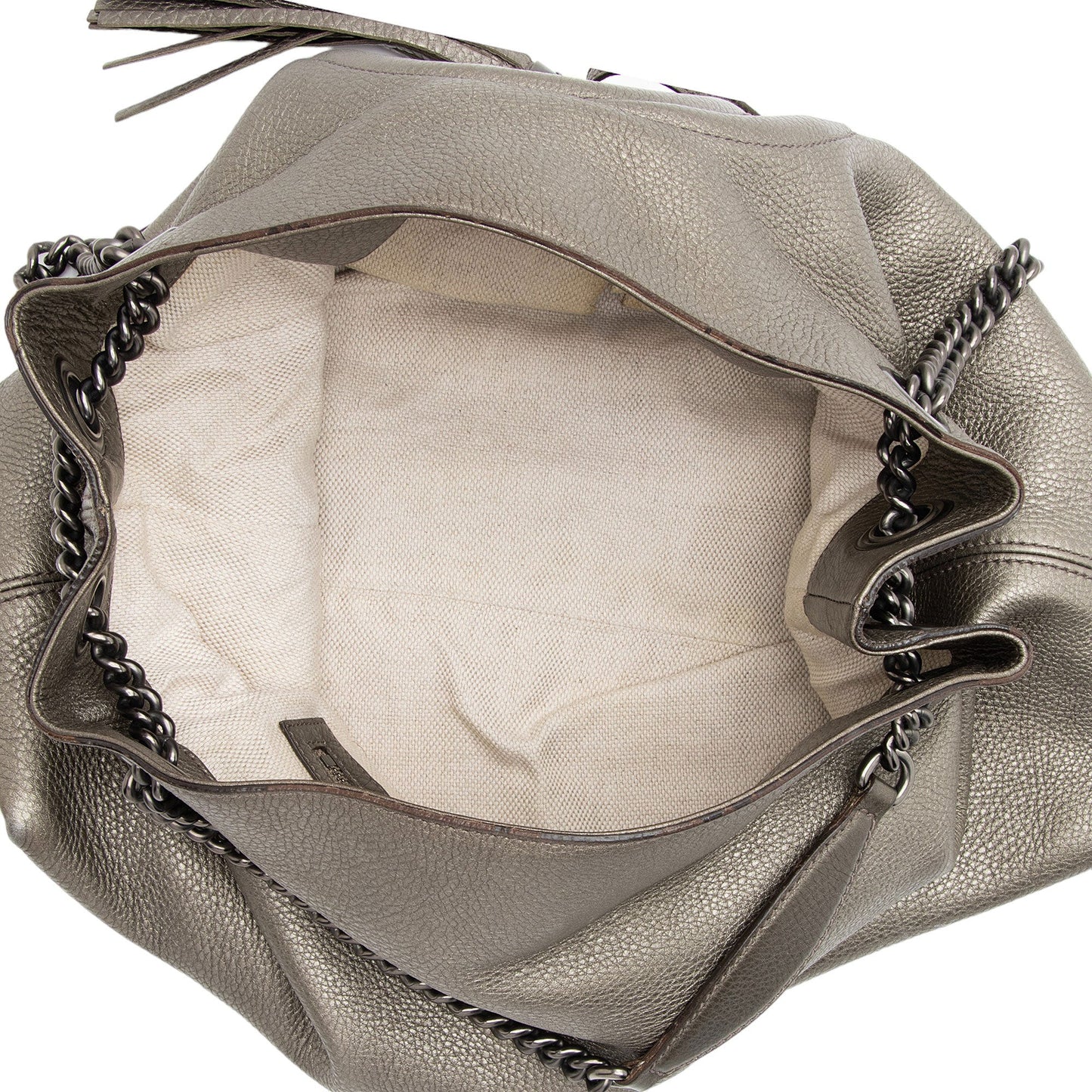 Gucci Metallic Leather Soho Medium Shoulder Bag