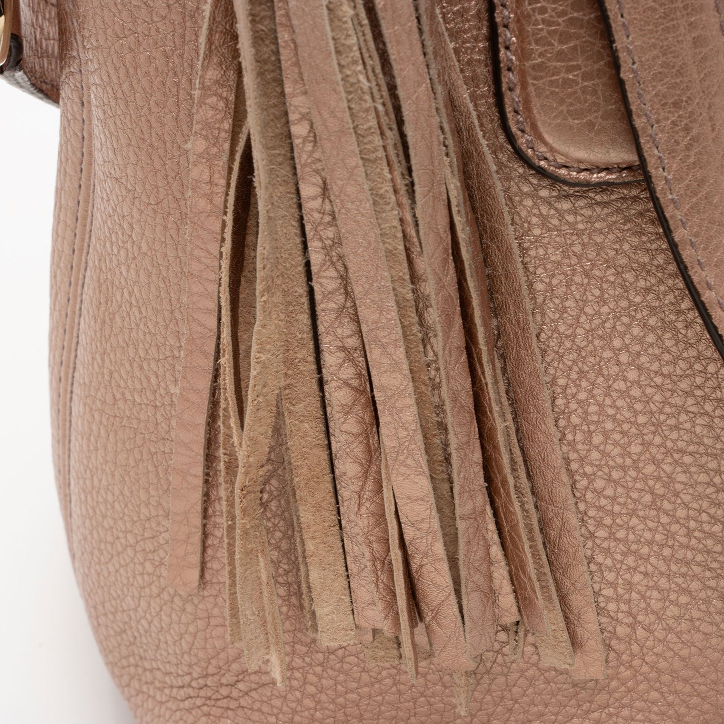 Gucci Metallic Leather Soho Top Handle (SHF-Uec4UG)