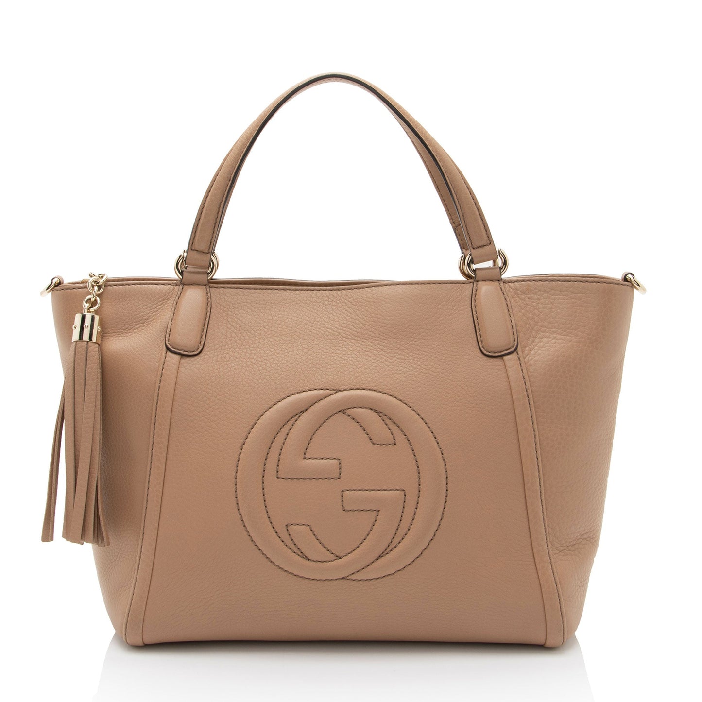 Gucci Leather Soho Top Handle Tote (SHF-eGmC43)