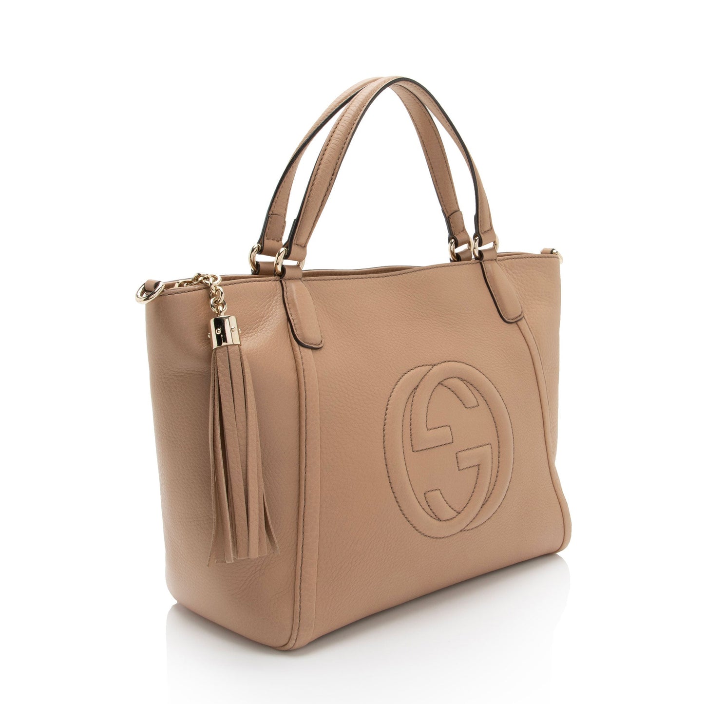 Gucci Leather Soho Top Handle Tote (SHF-eGmC43)